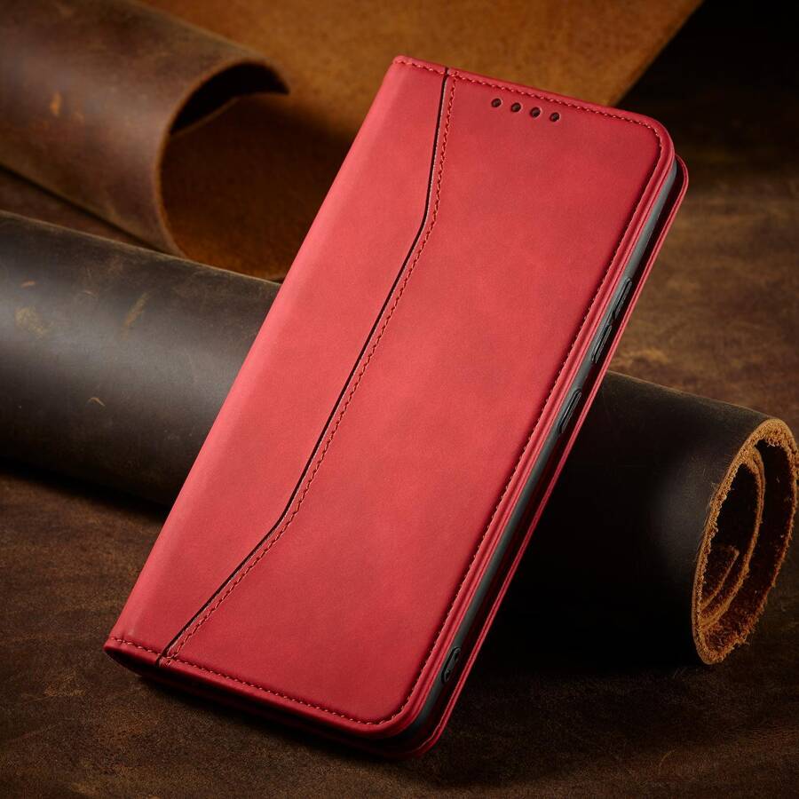 MAGNET FANCY CASE FOR SAMSUNG GALAXY S23 ULTRA COVER WITH FLIP STAND WALLET RED