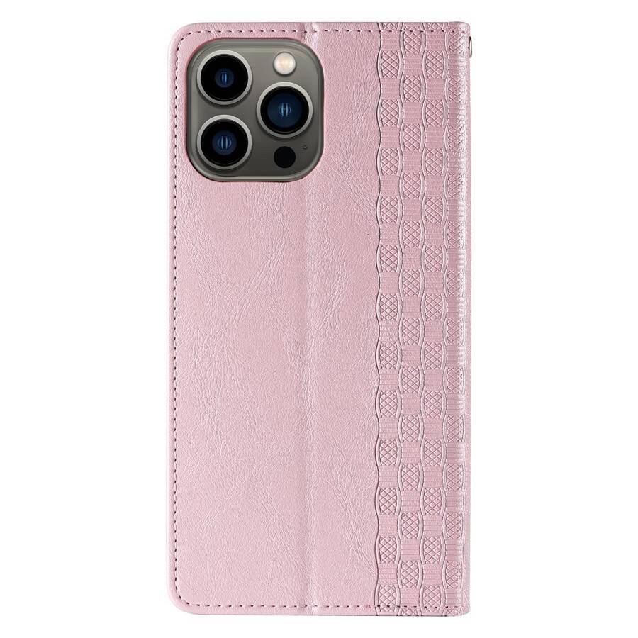 MAGNET STRAP CASE CASE FOR IPHONE 12 PRO MAX POUCH WALLET + MINI LANYARD PENDANT PINK