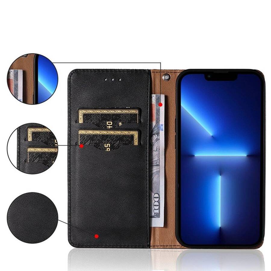 MAGNET STRAP CASE CASE FOR SAMSUNG GALAXY A12 5G POUCH WALLET + MINI LANYARD PENDANT BLACK