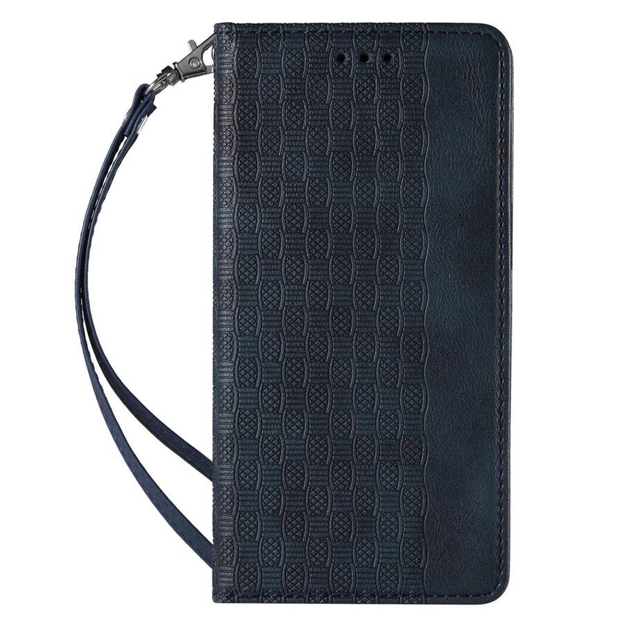 MAGNET STRAP CASE CASE FOR SAMSUNG GALAXY A23 5G FLIP WALLET MINI LANYARD STAND BLUE