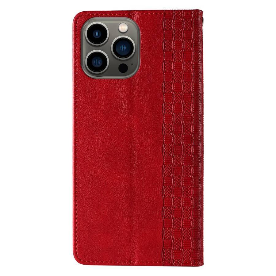 MAGNET STRAP CASE FOR SAMSUNG GALAXY S23+ FLIP WALLET MINI LANYARD STAND RED