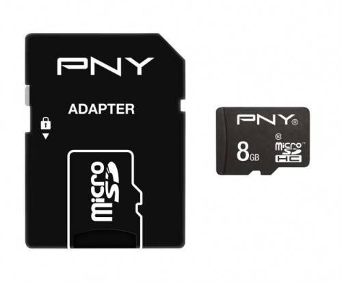 MEMORY CARD PNY MICROSD 8GB SDU8GBSTA-EF