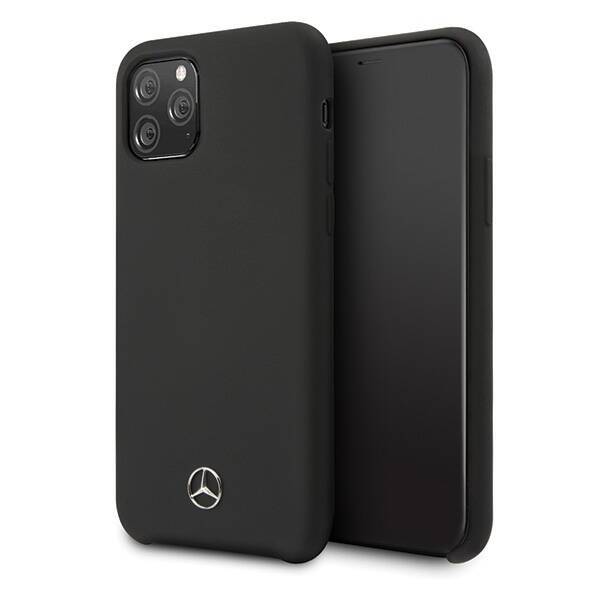 MERCEDES MEHCN58SILBK IPHONE 11 PRO HARDCASE CZARNY /BLACK SILICONE LINE