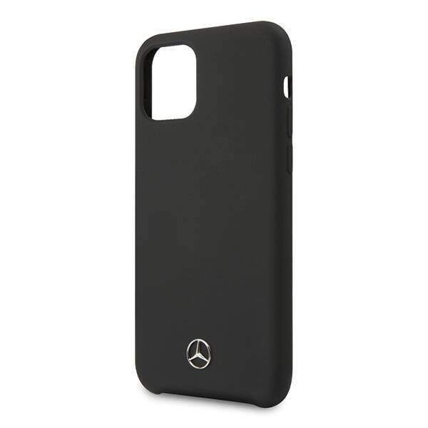 MERCEDES MEHCN58SILBK IPHONE 11 PRO HARDCASE CZARNY /BLACK SILICONE LINE