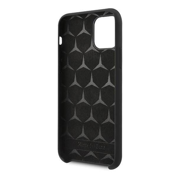 MERCEDES MEHCN58SILBK IPHONE 11 PRO HARDCASE CZARNY /BLACK SILICONE LINE