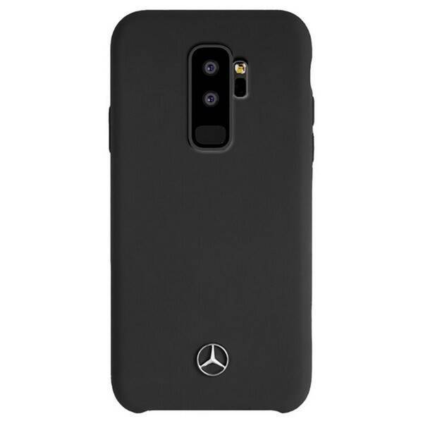 MERCEDES MEHCS9LSILBK S9 PLUS G965 HARD CASE CZARNY /BLACK SILICONE LINE