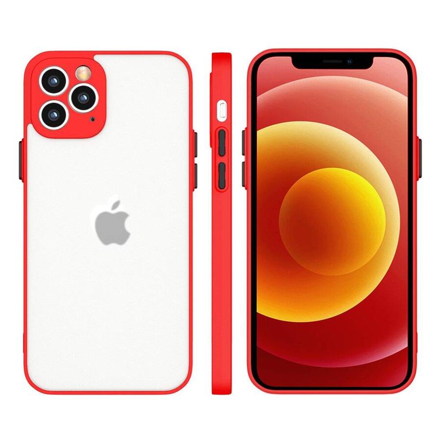 MILKY CASE SILICONE FLEXIBLE TRANSLUCENT CASE FOR SAMSUNG GALAXY A12 RED