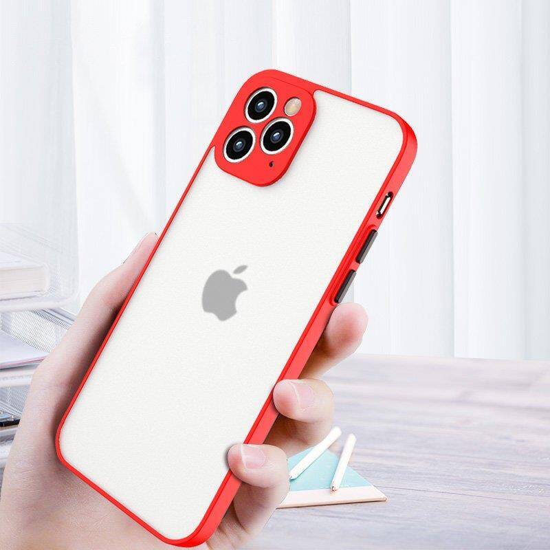 MILKY CASE SILICONE FLEXIBLE TRANSLUCENT CASE FOR SAMSUNG GALAXY A12 RED