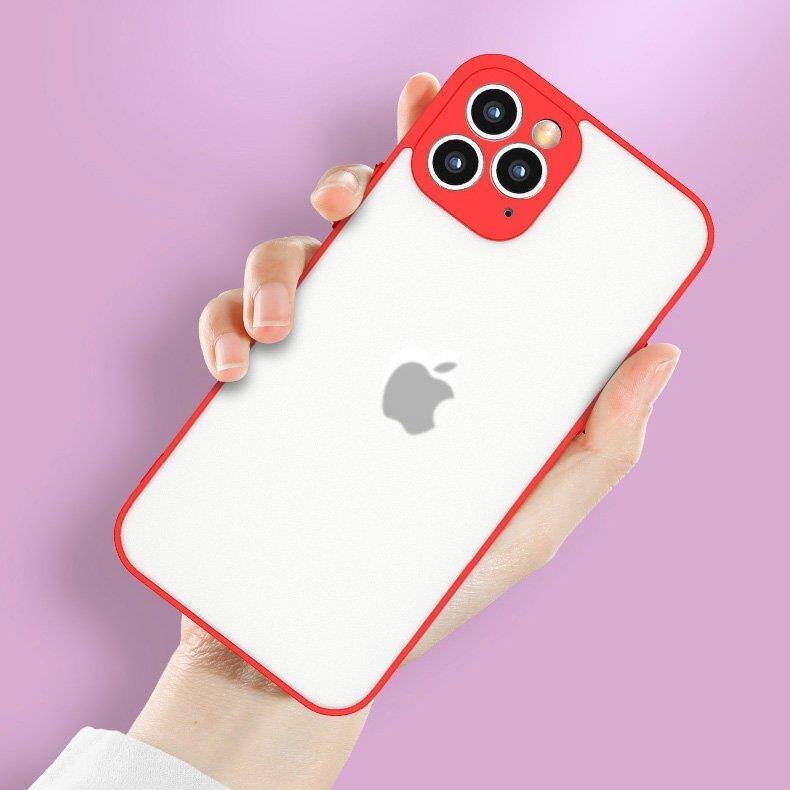 MILKY CASE SILICONE FLEXIBLE TRANSLUCENT CASE FOR SAMSUNG GALAXY A12 RED