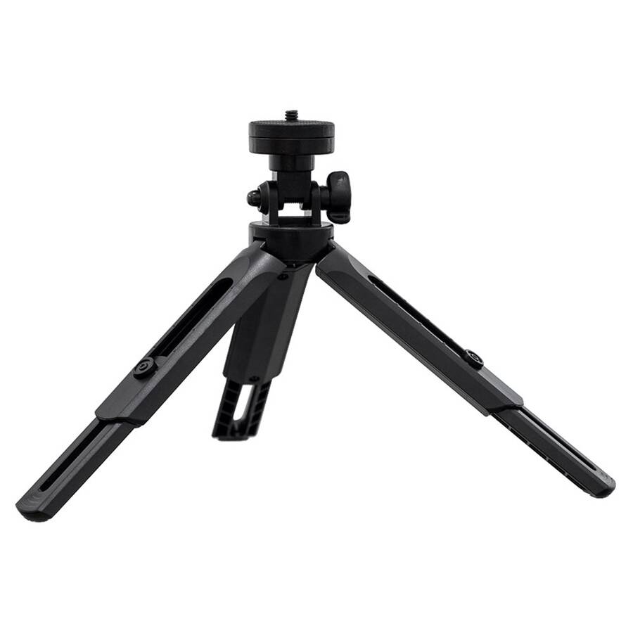 MINI TRIPOD WITH PHONE HOLDER MOUNT SELFIE STICK CAMERA GOPRO HOLDER BLACK