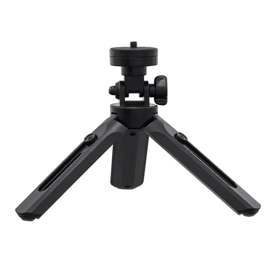 MINI TRIPOD WITH PHONE HOLDER MOUNT SELFIE STICK CAMERA GOPRO HOLDER BLACK