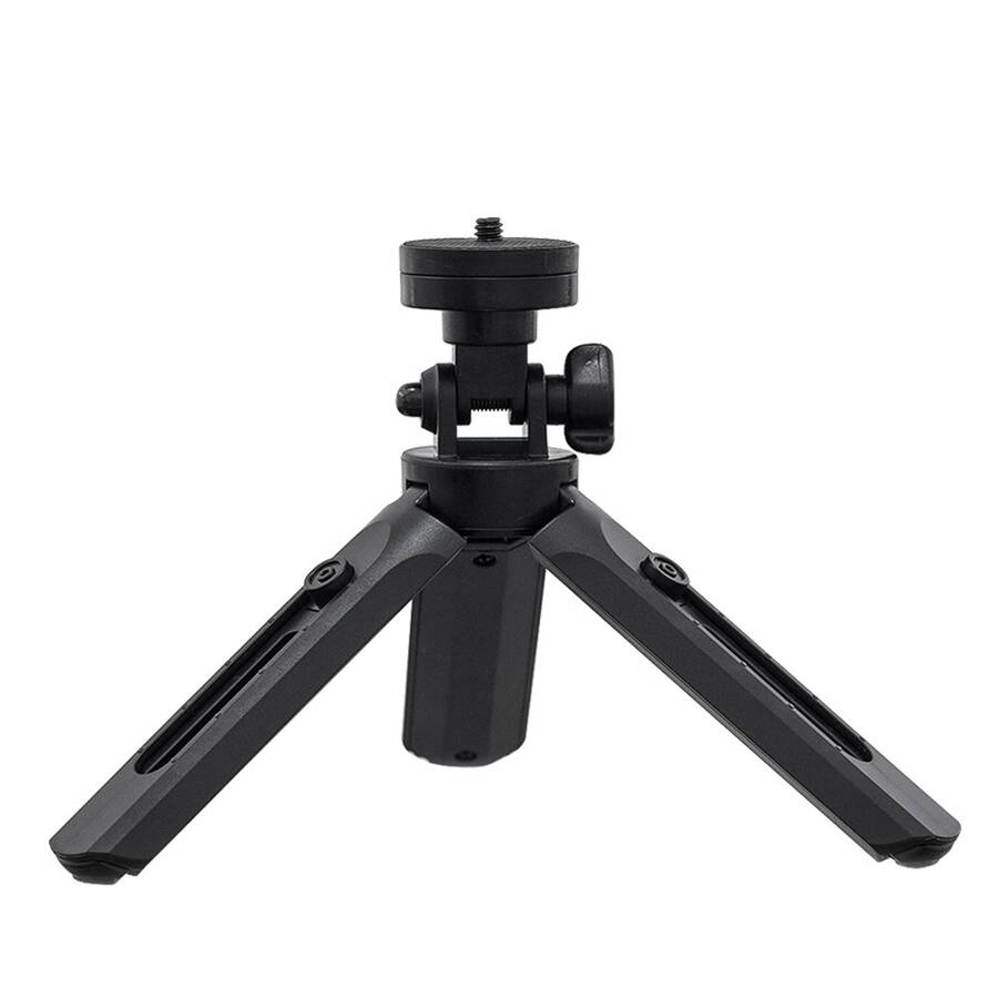 MINI TRIPOD WITH PHONE HOLDER MOUNT SELFIE STICK CAMERA GOPRO HOLDER BLACK