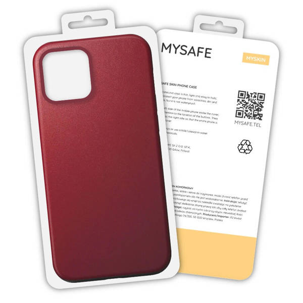 MYSAFE CASE SKIN IPHONE XS MAX CLARET BOX