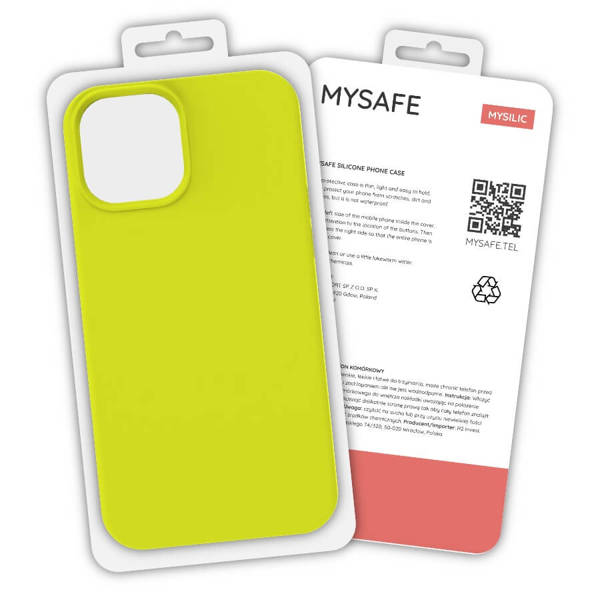 MYSAFE SILICONE CASE IPHONE 13 PRO MAX YELLOW BOX