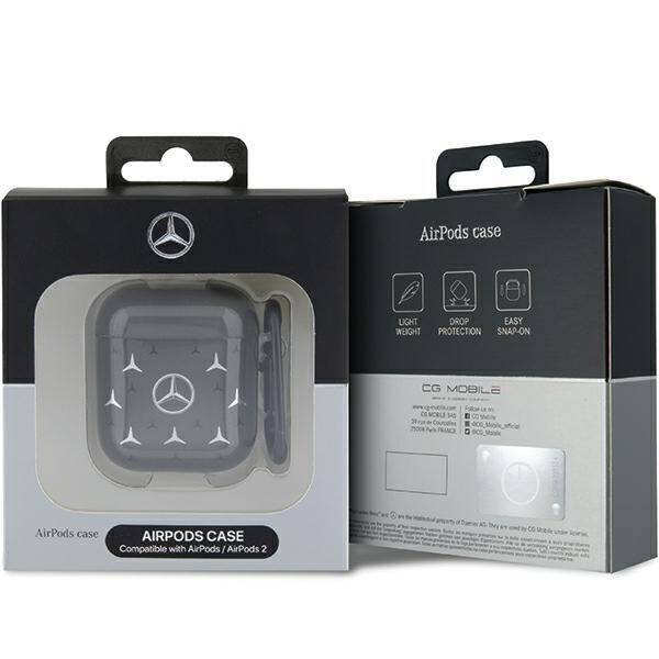 Mercedes MEA28DPMGS AirPods 1/2 cover  czarny/black Large Star Pattern