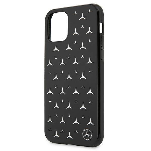 Mercedes MEHCN61ESPBK iPhone 11 / Xr 6,1" czarny/black hardcase Silver Stars Pattern