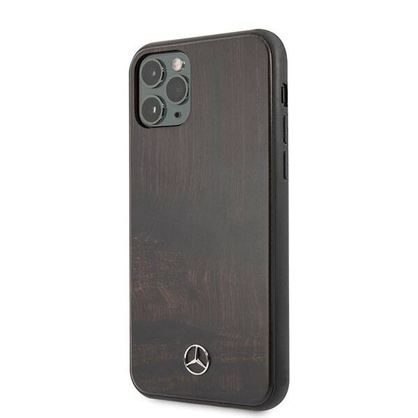 Mercedes MEHCN65VWOBR iPhone 11 Pro Max  hard case brązowy/brown Wood Line Rosewood