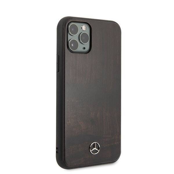 Mercedes MEHCN65VWOBR iPhone 11 Pro Max  hard case brązowy/brown Wood Line Rosewood