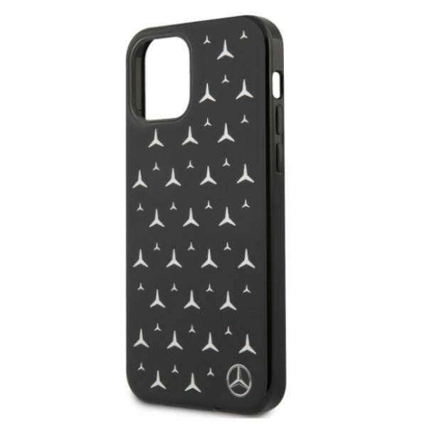 Mercedes MEHCP12MESPBK iPhone 12/12 Pro 6,1" czarny/black hardcase Silver Stars Pattern