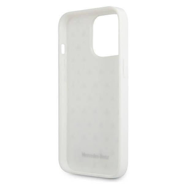 Mercedes MEHCP13LESPWH iPhone 13 Pro /  13 6,1" biały/white hardcase Silver Stars Pattern