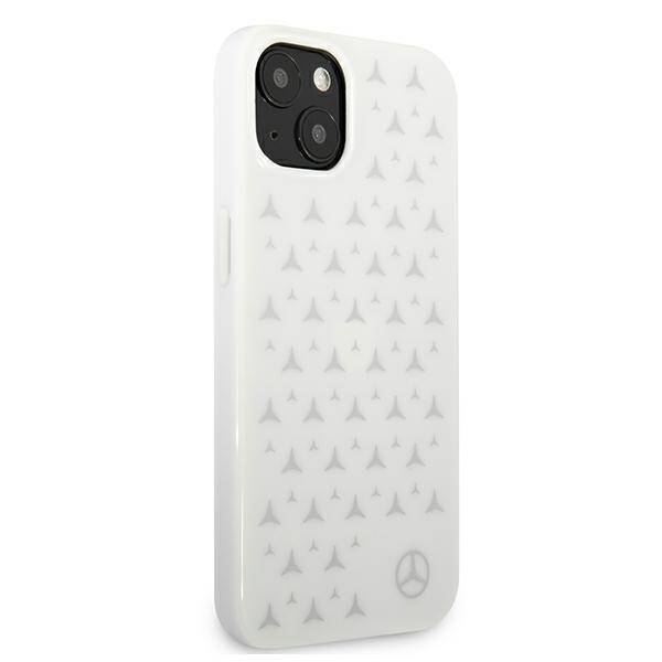 Mercedes MEHCP13SESPWH iPhone 13 mini 5,4" biały/white hardcase Silver Stars Pattern