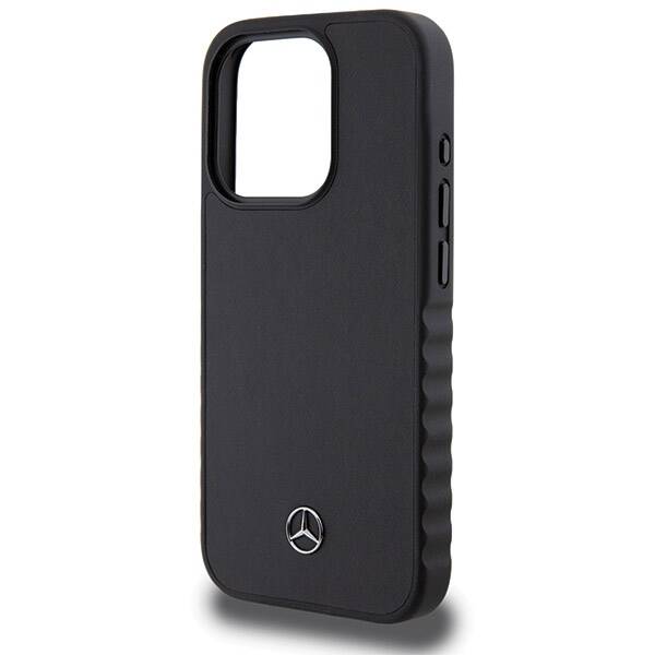 Mercedes MEHCP15L23RCFK iPhone 15 Pro  6.1" czarny/black hardcase Smooth Leather