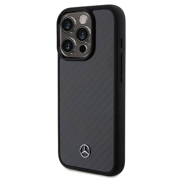 Mercedes MEHCP15LRCABK iPhone 15 Pro  6.1" czarny/black hardcase Carbon Fiber Dynamic