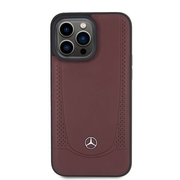 Mercedes MEHCP15XARMRE iPhone 15 Pro Max  6.7" czerwony/red hardcase Leather Urban Bengale