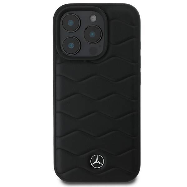 Mercedes MEHCP16L23RWRSK iPhone 16 Pro 6.3" czarny/black hardcase MB Waves Leather