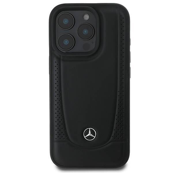 Mercedes MEHCP16LARMBK iPhone 16 Pro 6.3" czarny/black hardcase Leather Urban