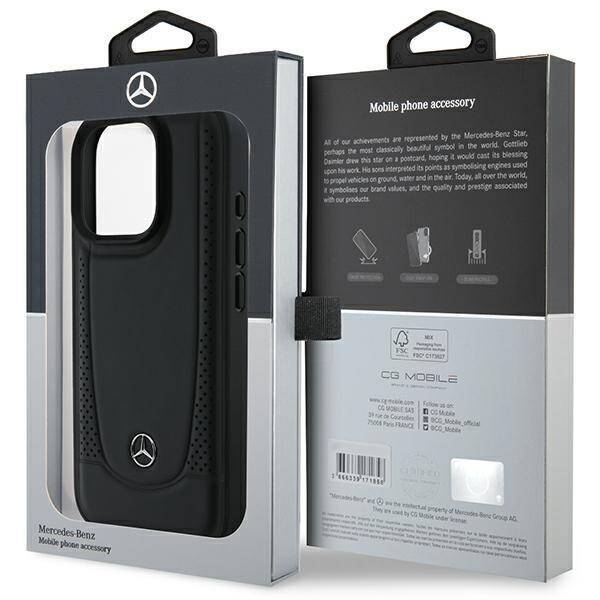 Mercedes MEHCP16XARMBK iPhone 16 Pro Max 6.9" czarny/black hardcase Leather Urban