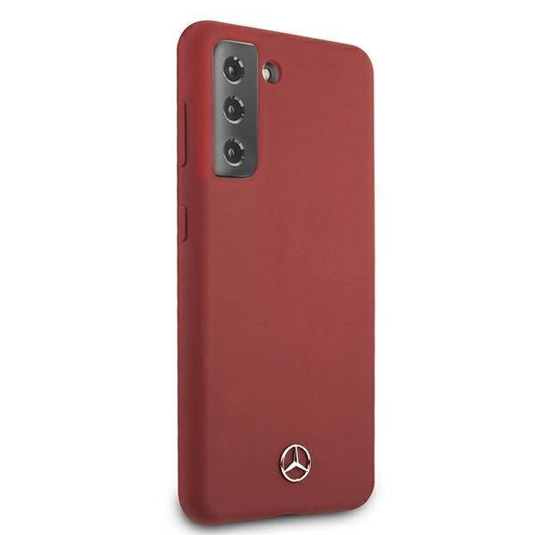 Mercedes MEHCS21SSILRE S21 G991 czerwony/red hardcase Silicone Line