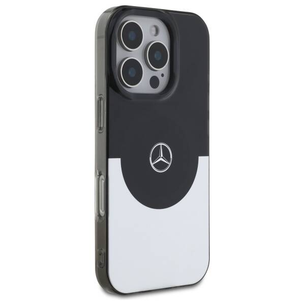 Mercedes MEHMP16L23HBIGK iPhone 16 Pro    6.3" czarny srebrny/black silver hardcase Double Layer BiColor MagSafe