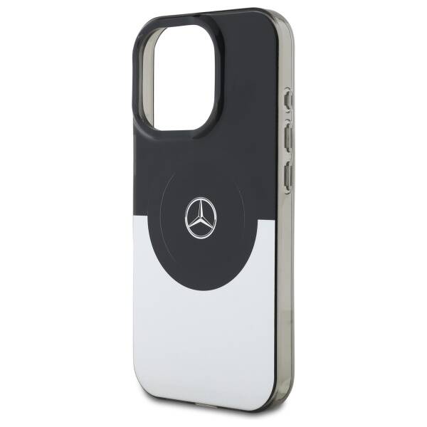 Mercedes MEHMP16L23HBIGK iPhone 16 Pro    6.3" czarny srebrny/black silver hardcase Double Layer BiColor MagSafe