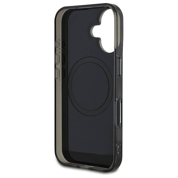 Mercedes MEHMP16S23HRSK iPhone 16 6.1"    czarny/black hardcase MB Double Layer Crossed Lines MagSafe