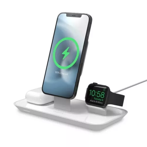 Mophie-UNV Wireless-3N1 BYO MagSafe Stand-V2-White-Apple-EU 