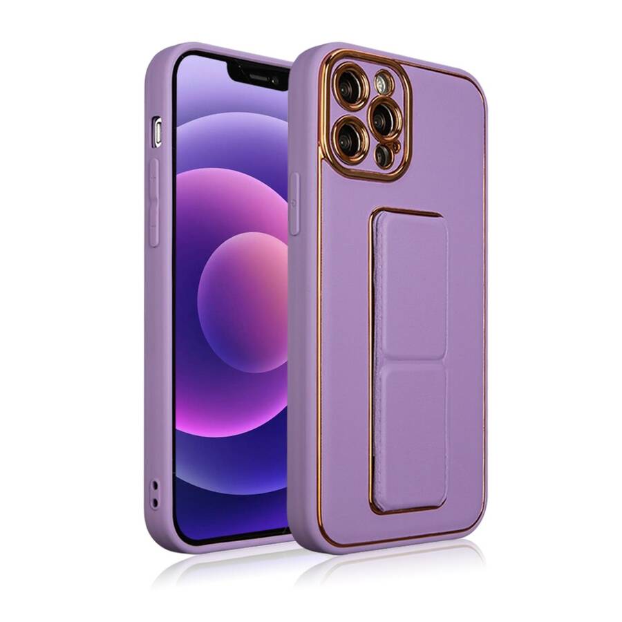 NEW KICKSTAND CASE CASE FOR IPHONE 12 WITH STAND PURPLE