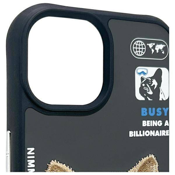 Nimmy etui iPhone 15 6.1" czarny/black    Cool&Cute 2.0 Dog