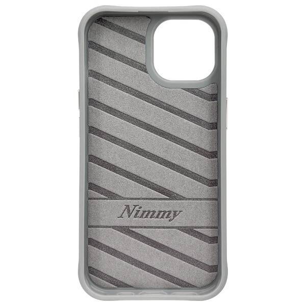 Nimmy etui iPhone 15 6.1" szary/gray      Cool&Cute 2.0 Bear