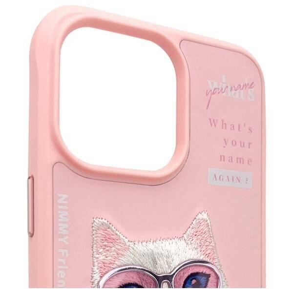 Nimmy etui iPhone 15 Pro 6.1"             różowy/pink Cool&Cute 2.0 Cat