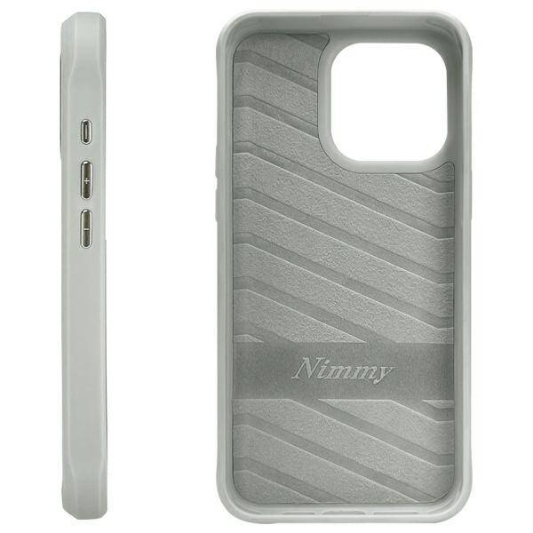 Nimmy etui iPhone 15 Pro 6.1" szary/gray  Glasses Cool Dog