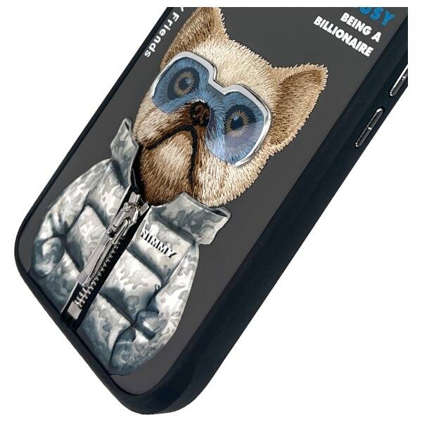 Nimmy etui iPhone 16 6.1" czarny/black    Cool&Cute 2.0 Dog