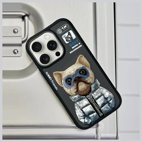 Nimmy etui iPhone 16 Pro 6.3"             czarny/black Cool&Cute 2.0 Dog