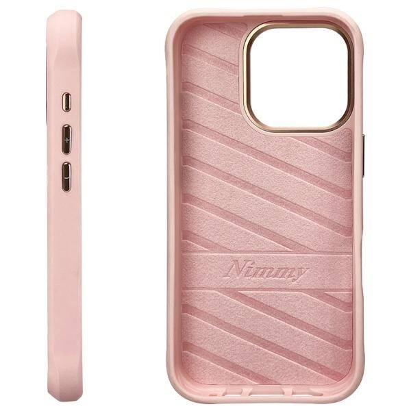 Nimmy etui iPhone 16 Pro 6.3 różowy/pink  Big Eyed Pet 2.0 Cat