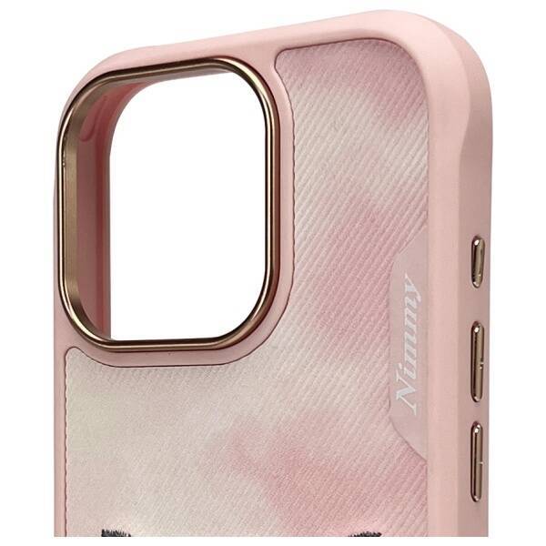 Nimmy etui iPhone 16 Pro 6.3 różowy/pink  Big Eyed Pet 2.0 Cat