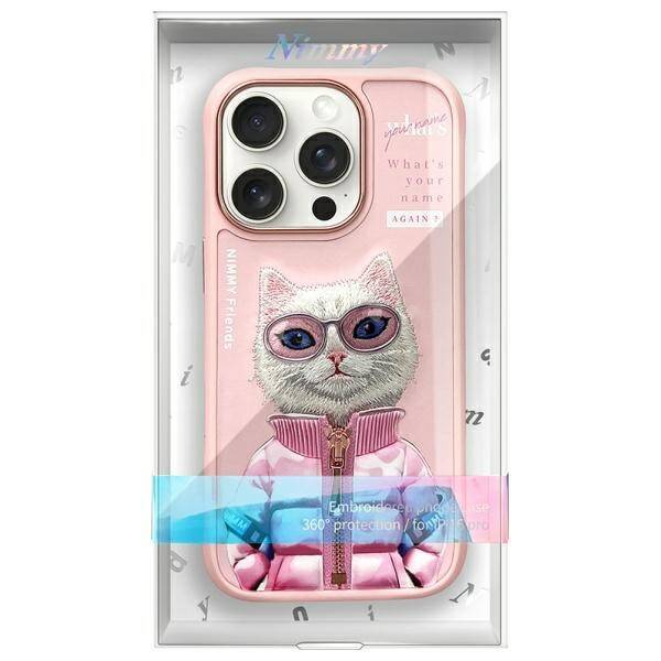 Nimmy etui iPhone 16 Pro 6.3"             różowy/pink Cool&Cute 2.0 Cat