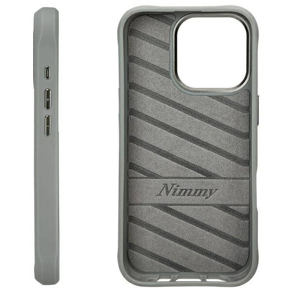 Nimmy etui iPhone 16 Pro 6.3" szary/gray  Glasses Cool Dog