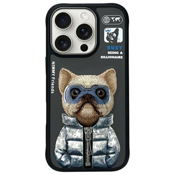 Nimmy etui iPhone 16 Pro Max 6.9"         czarny/black Cool&Cute 2.0 Dog