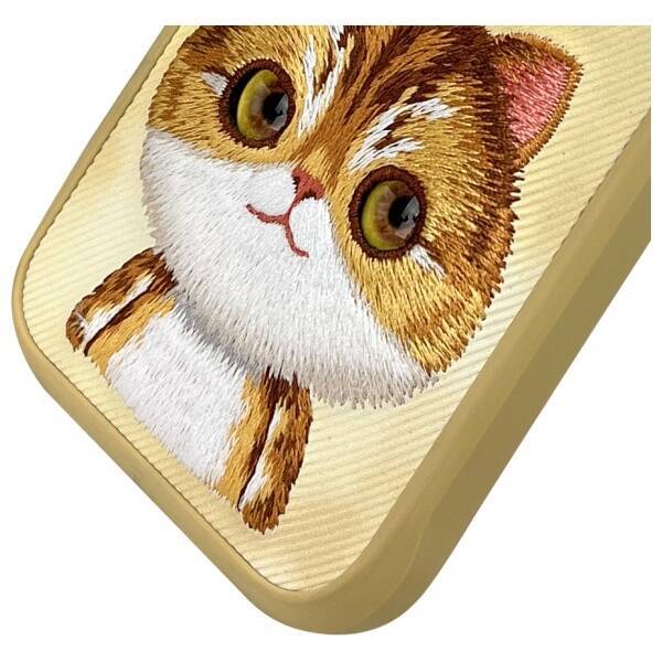 Nimmy etui iPhone 16 Pro Max 6.9" khaki   Big Eyed Pet 2.0 Cat