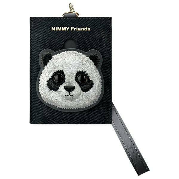 Nimmy portfel na karty czarny/black       Glasses Panda